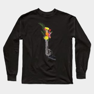 Ban Guns / Stop guns violence / gun control: gun and flowers - Enough - Never again - March 2018 Long Sleeve T-Shirt